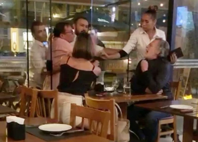 José de Abreu discute com homem em restaurante