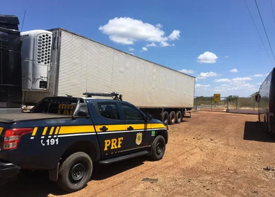Carreta é apreendida pela PRF-PI