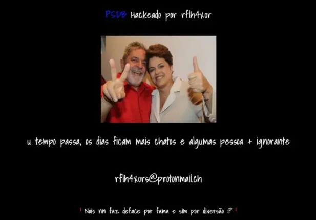 Hacker invade site do PSDB