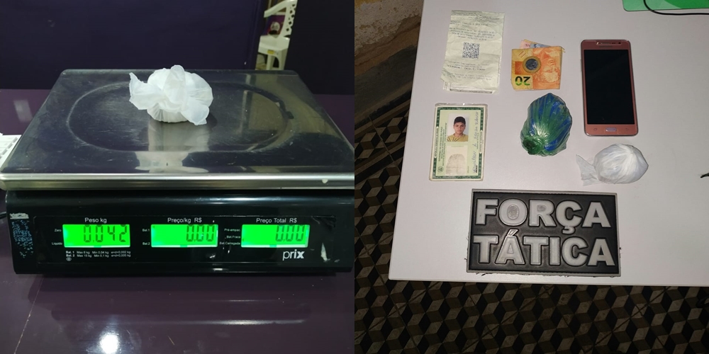 Entorpecentes apreendidos durante abordagem em Paulistana