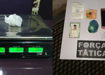 Entorpecentes apreendidos durante abordagem em Paulistana