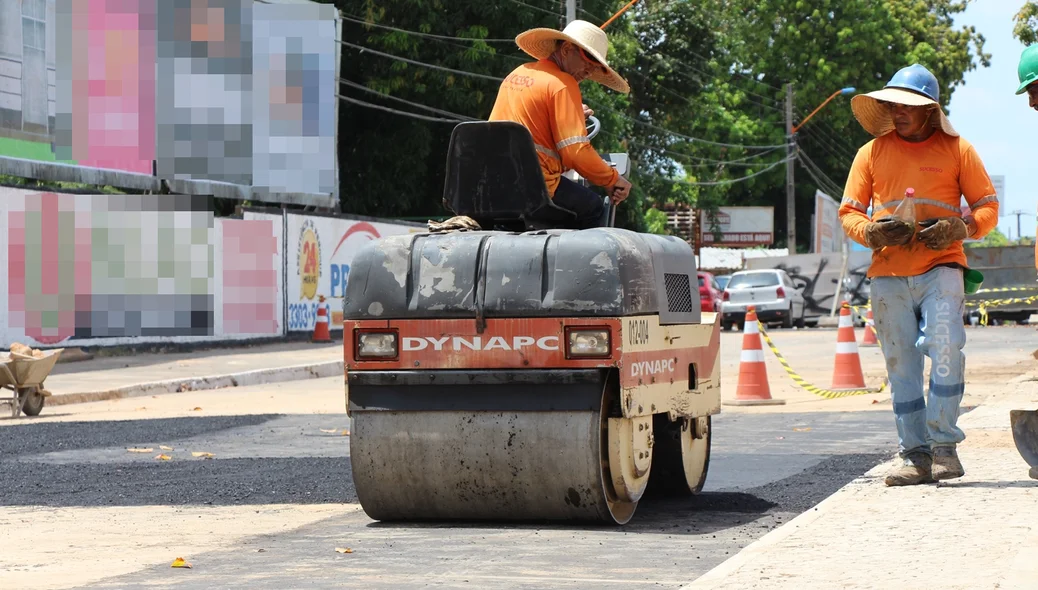 Pavimentação do trecho interrompido para obra da galeria da zona leste