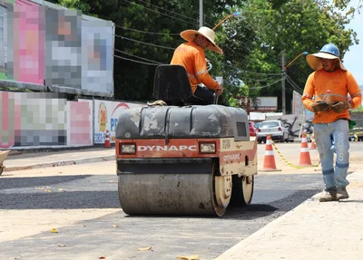 Pavimentação do trecho interrompido para obra da galeria da zona leste