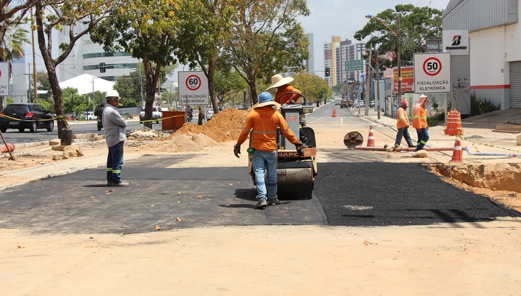 Pavimentação será concluída ainda hoje