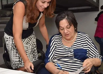 Lucy Soares e Maria da Penha 