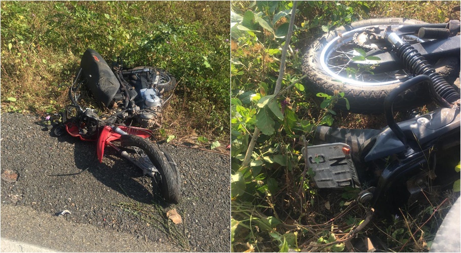 Moto envolvida noa cidente