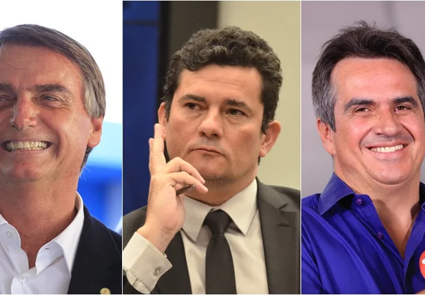 Bolsonaro, Sérgio Moro e Ciro Nogueira 