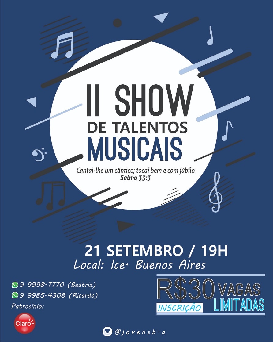 Igreja Evangélica do Buenos Aires abre inscrições para show de talentos