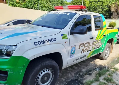 Viatura do 1º Batalhão da Polícia Militar
