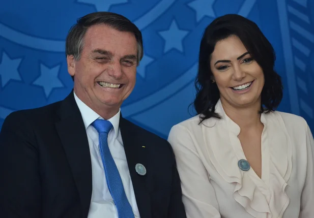 Jair Bolsonaro e Michelle Bolsonaro