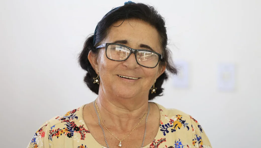 Maria do Rosário de Fátima, participa das atividades do Centro