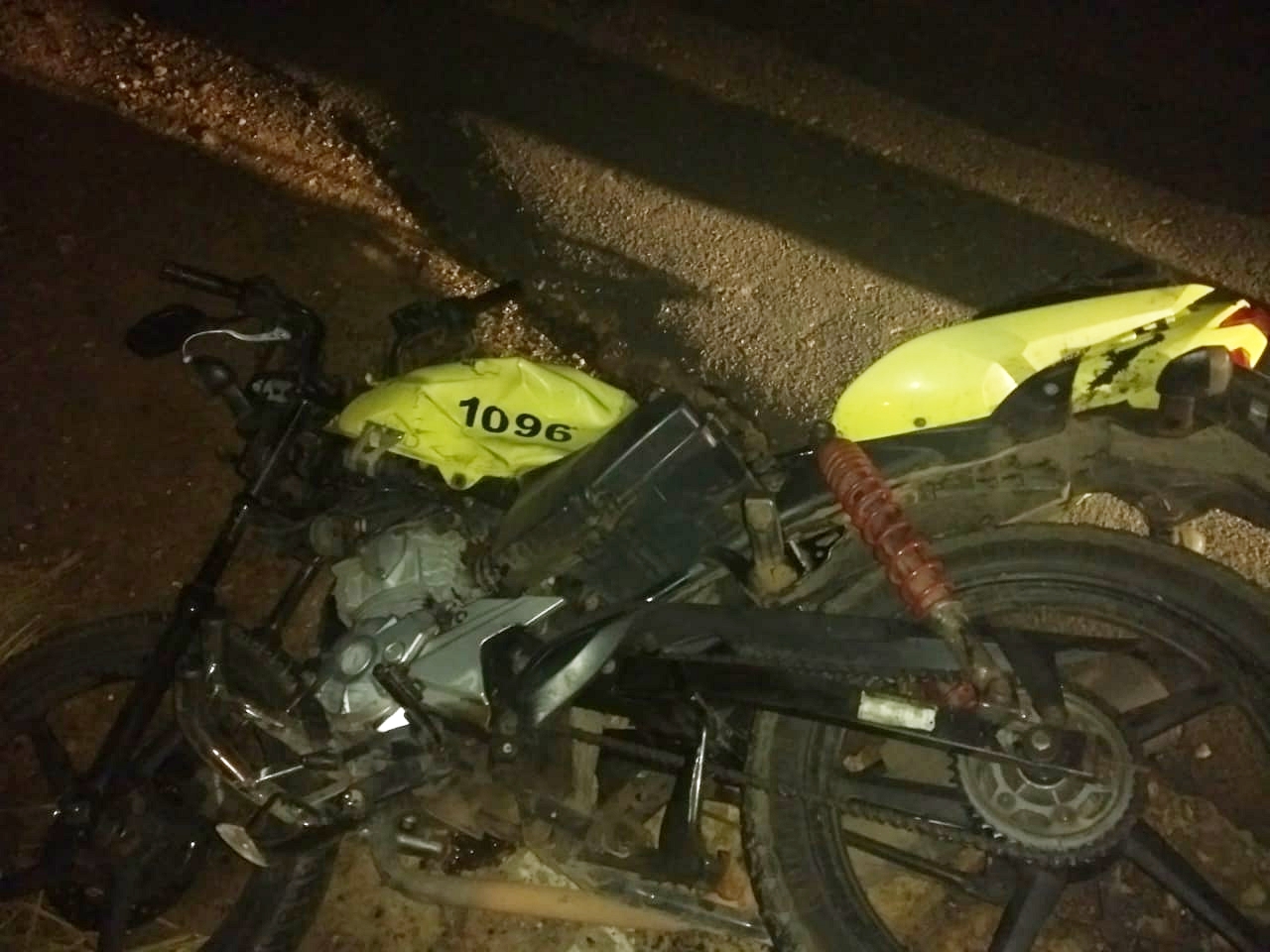 Motocicleta da vítima