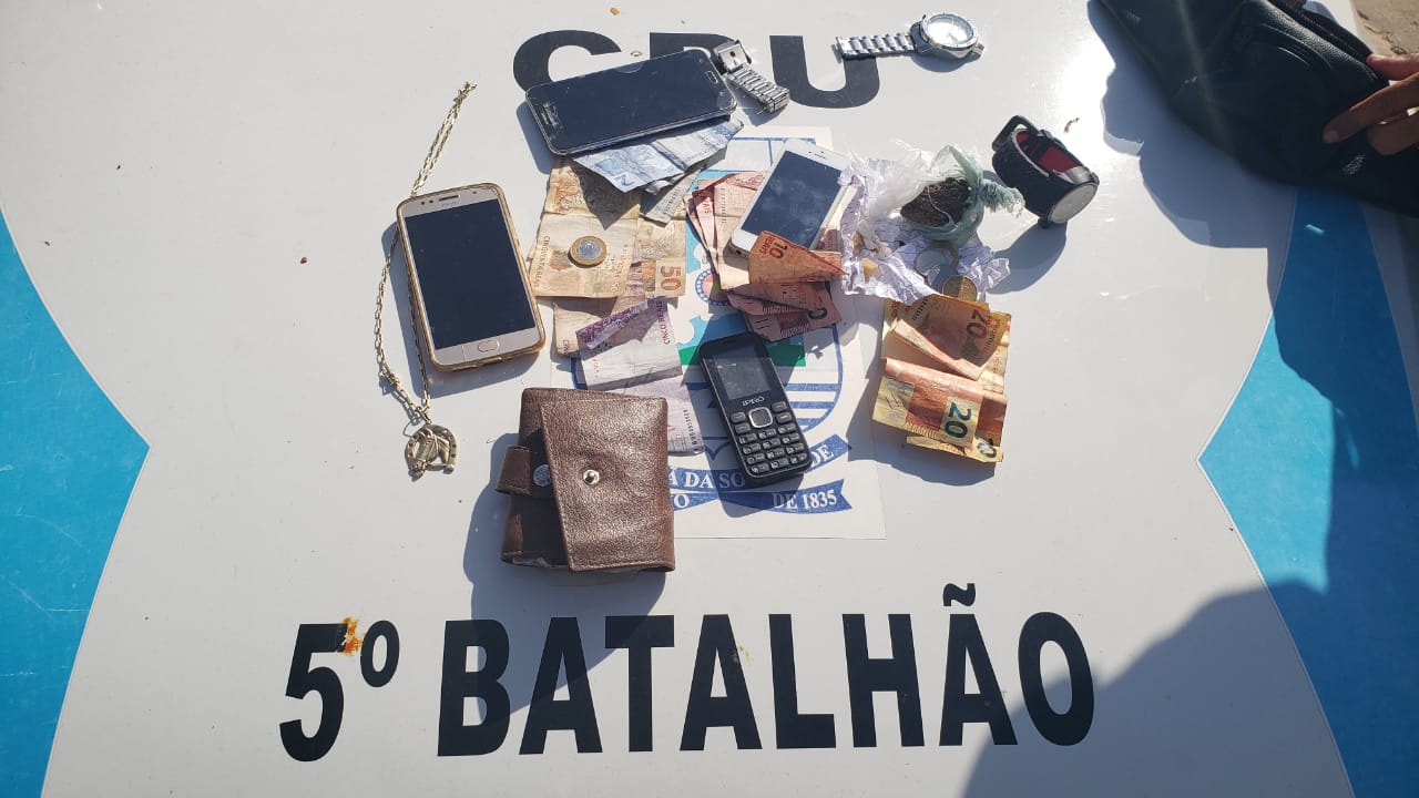 Material apreendido pela PM em Teresina