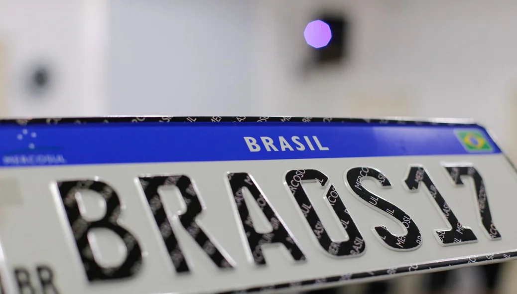 Nova placa Mercosul 
