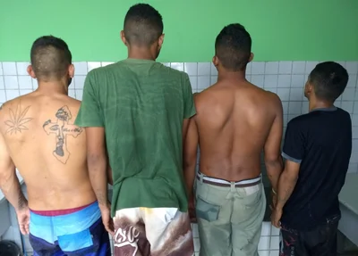 Alguns suspeitos que foram presos