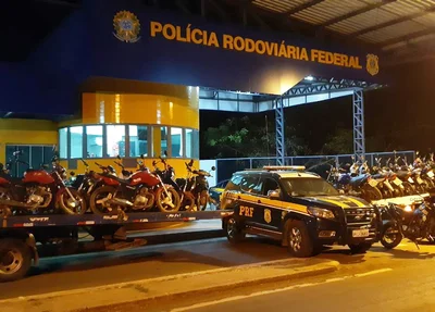 Polícia Rodoviária Federal no Piauí (PRF-PI) apreende motocicletas