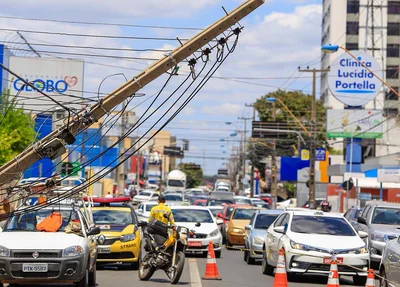Avenida Pires de Castro ficou congestionada 