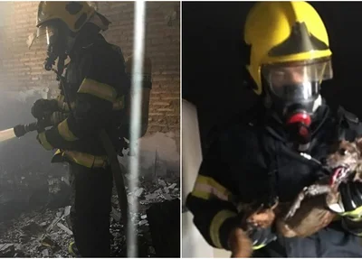Incêndio em residência na cidade Floriano 