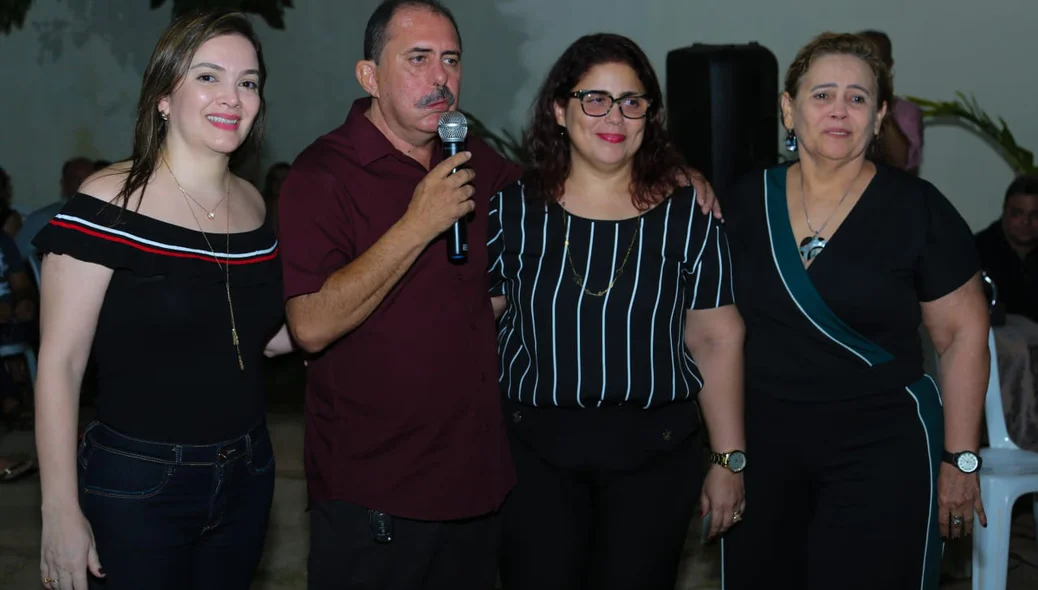 Patrícia Leal ao lado de Carlinhos Leal