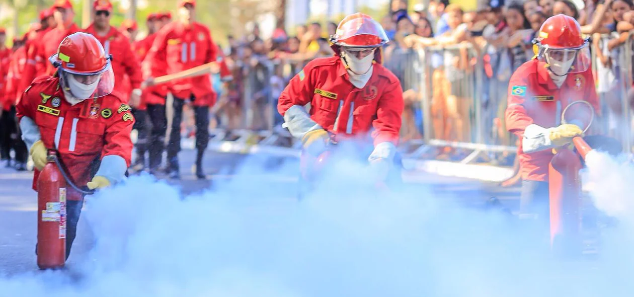 Equipe do Corpo de Bombeiros