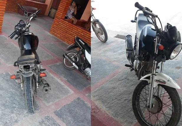 Motocicleta recuperada na zona rural de Luís Correia