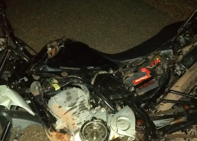 Motocicleta da vítima