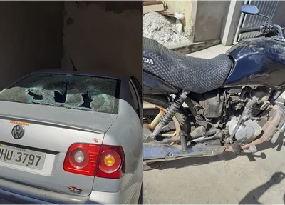 Carro e moto de Mauro Sérgio