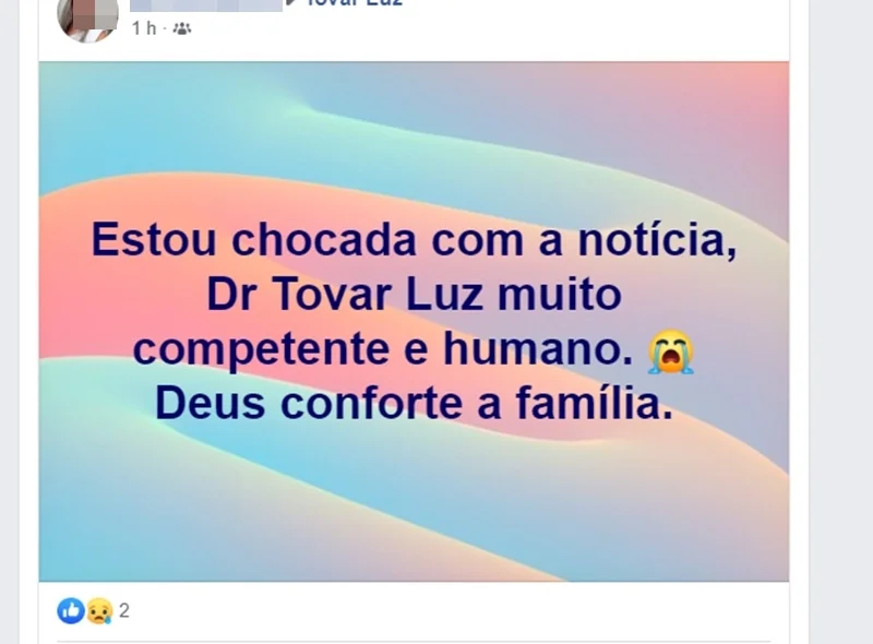 Tovar era médico otorrinolaringologista 