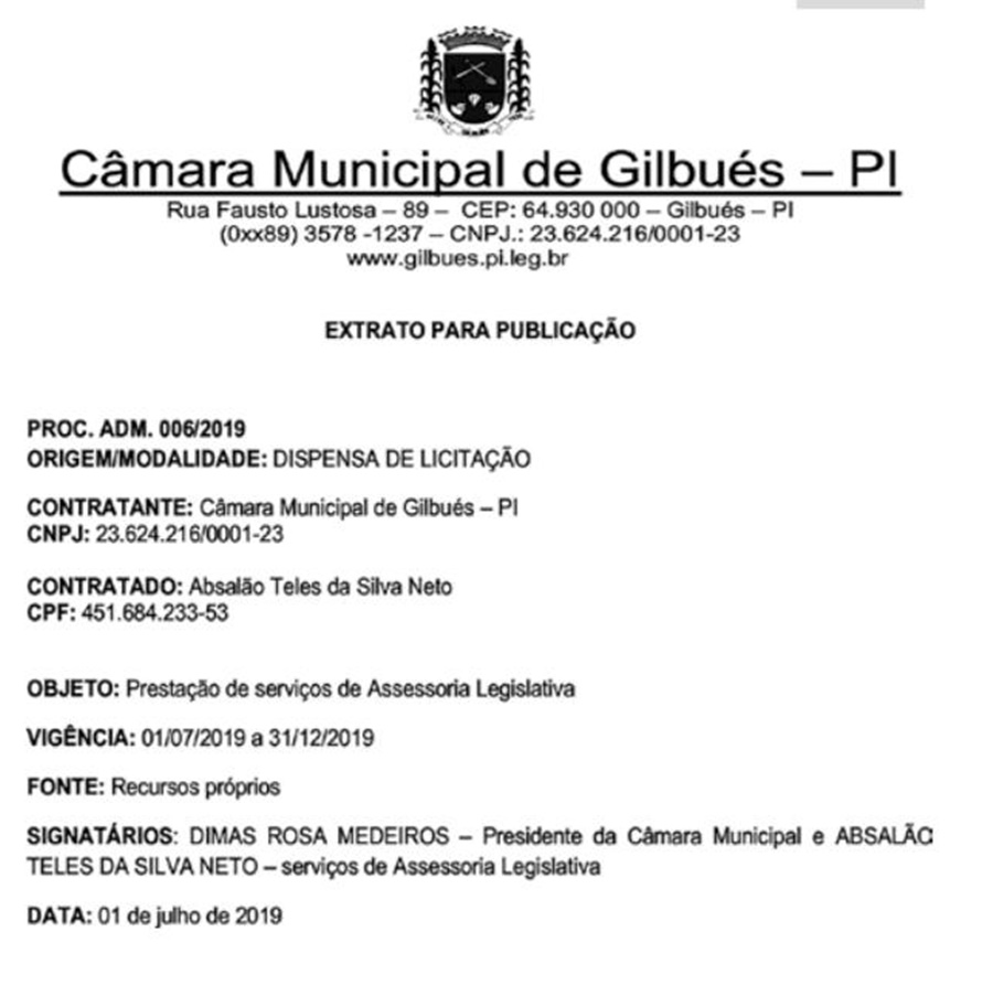 Decreto de nomeação