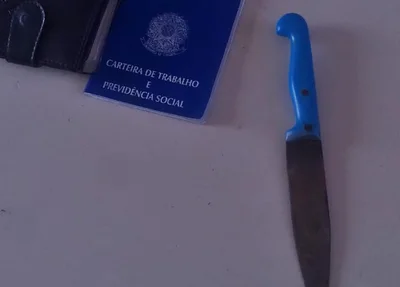 Faca apreendida