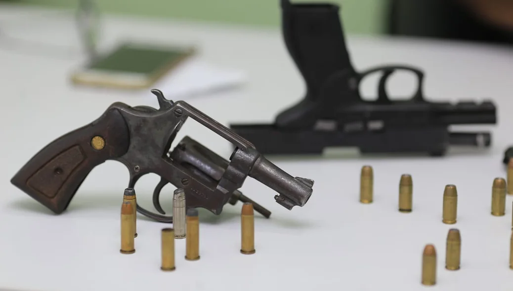 Arma apreendida pela polícia 