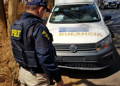 PRF apreendeu duas ambulâncias com mal estado de conservação