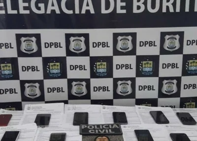 Celulares recuperados em Buriti dos Lopes