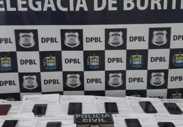 Celulares recuperados em Buriti dos Lopes
