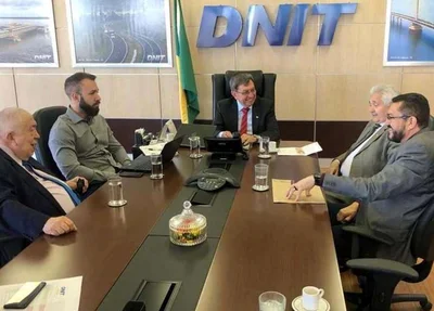 Padre Walmir em audiência com diretor geral do Dnit
