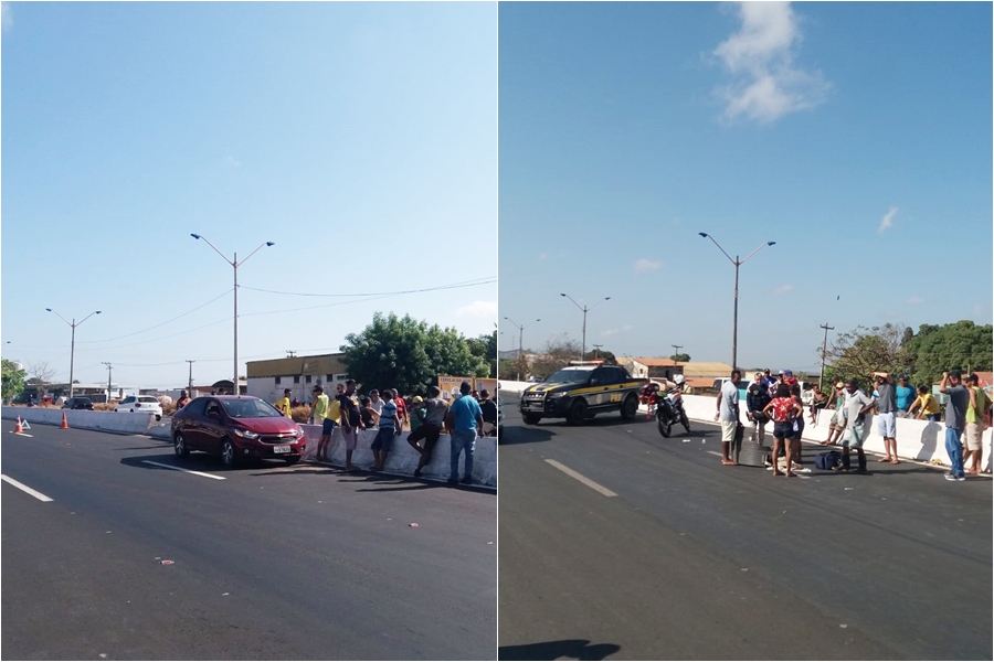 Carro estava atravessando a BR 316 quando aconteceu a colisão. A vítima parou no outro lado da pista