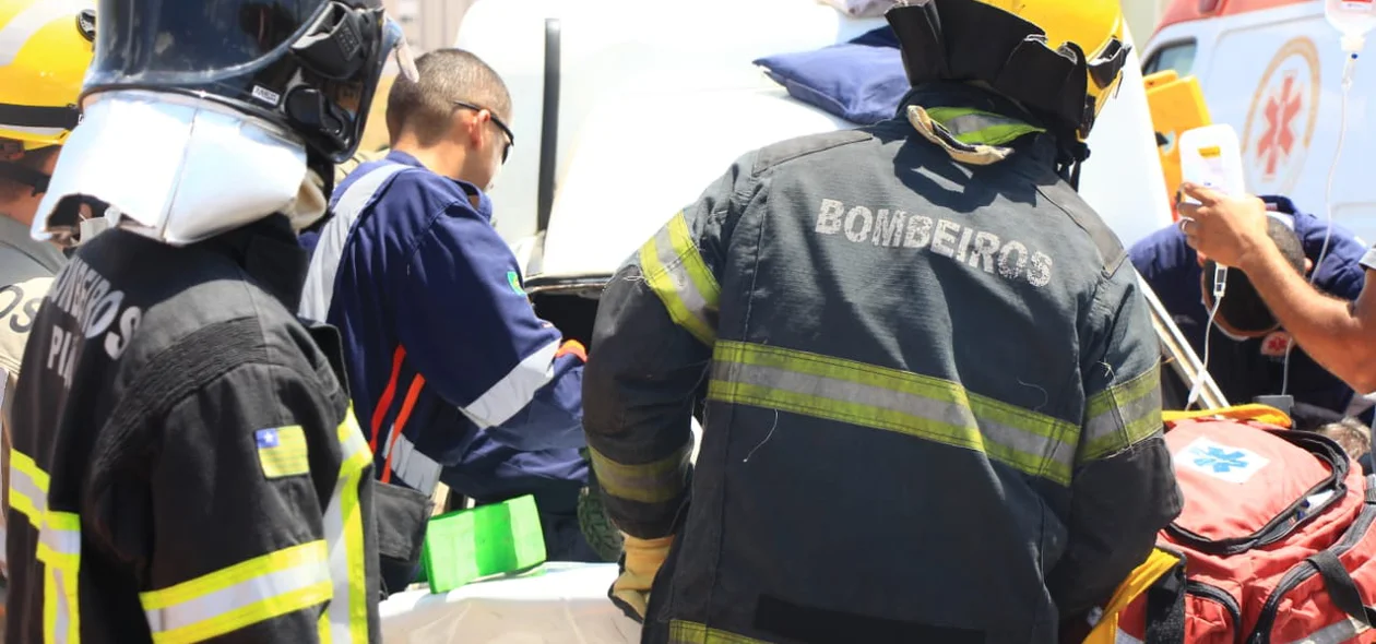 Equipe de resgate do Corpo de Bombeiros de Teresina