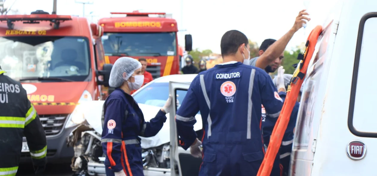 Equipe de resgate do Samu