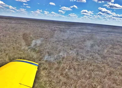 Vista da aeronave