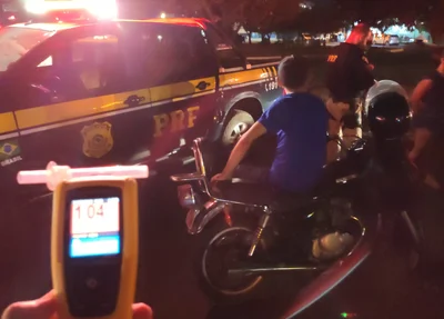 Condutor de 43 anos alcoolizado é preso pela PRF