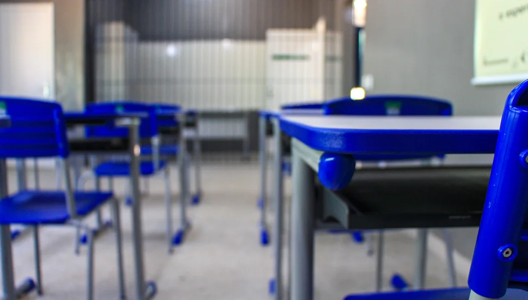 Sala de aula da Cadeia Pública de Altos