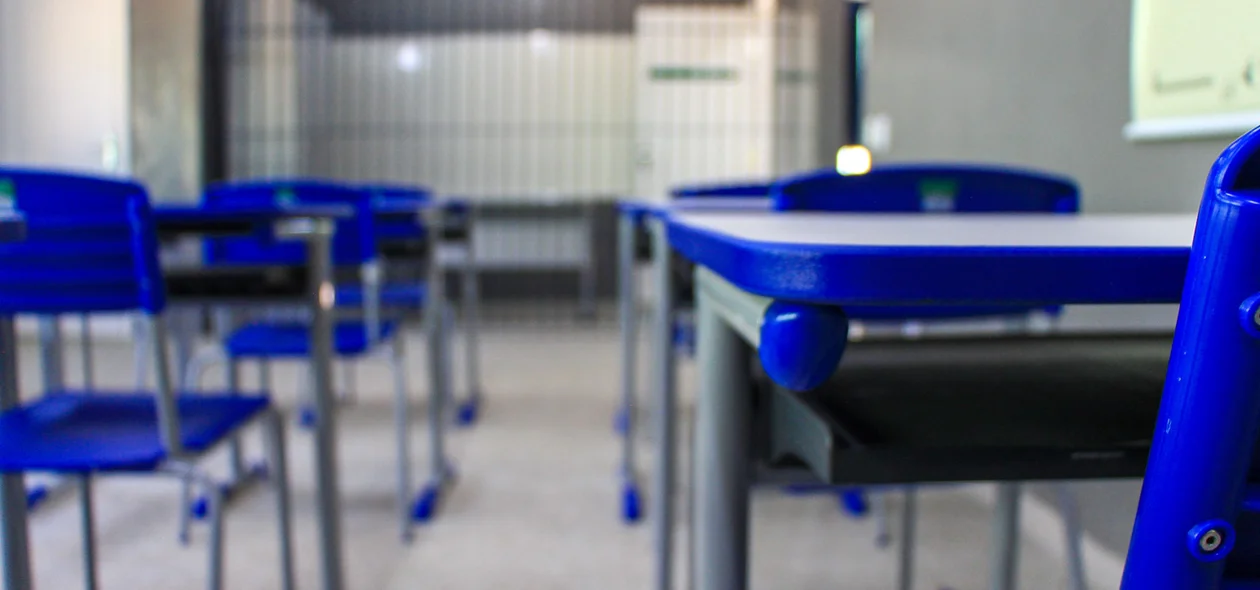 Sala de aula da Cadeia Pública de Altos