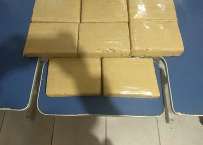 Droga apreendida pela PM na PI 245 