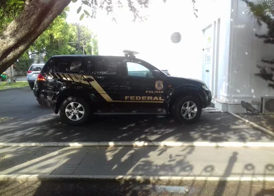 Viatura da Polícia Federal no Palácio de Karnak