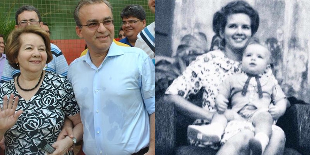 Firmino Filho ao lado da mãe, Lindalma Soares