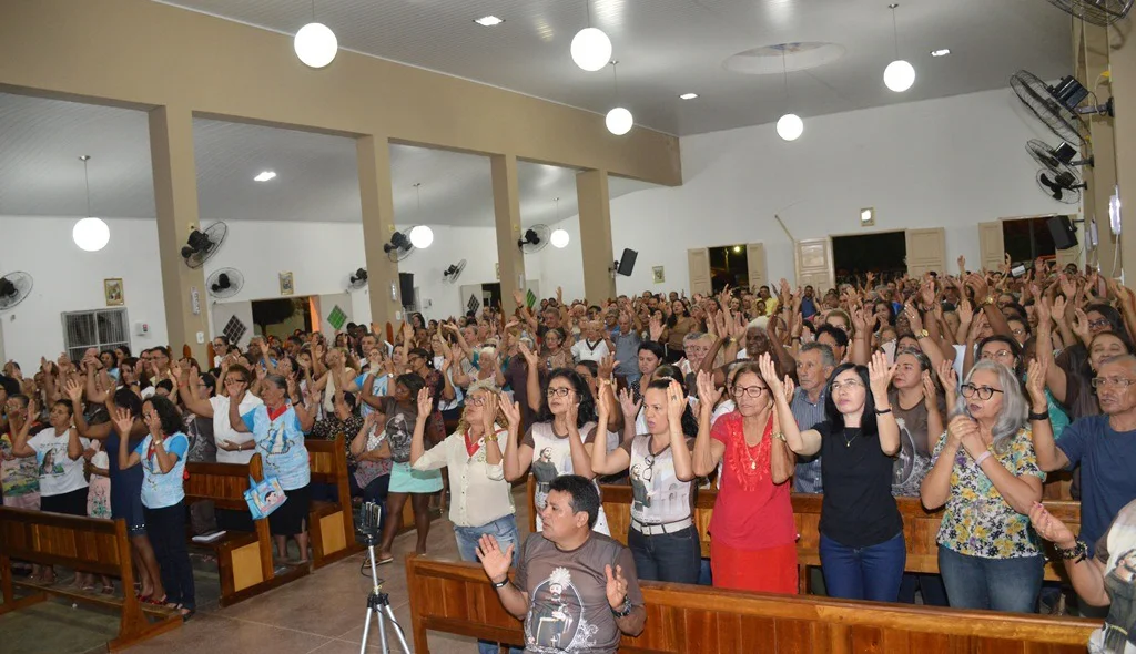 Momento da Reza do Pai Nosso