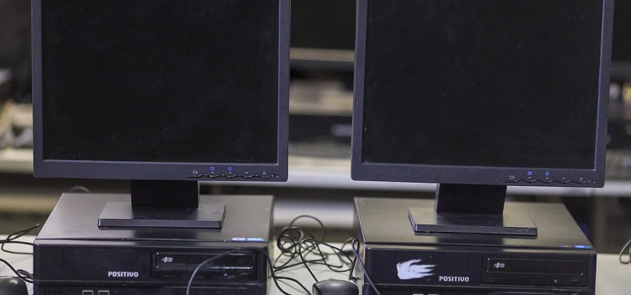 Computadores entregues à Secretaria de Segurança Pública