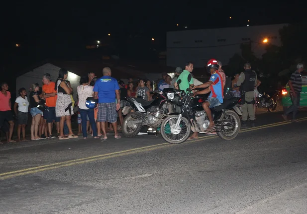 Local do acidente na Avenida Camilo Filho