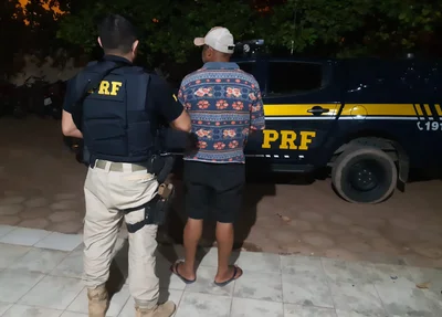 Polícia Rodoviária Federal prende acusado de homicídio