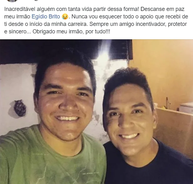 Kairo Amaral destacou o apoio que recebeu de Egídio